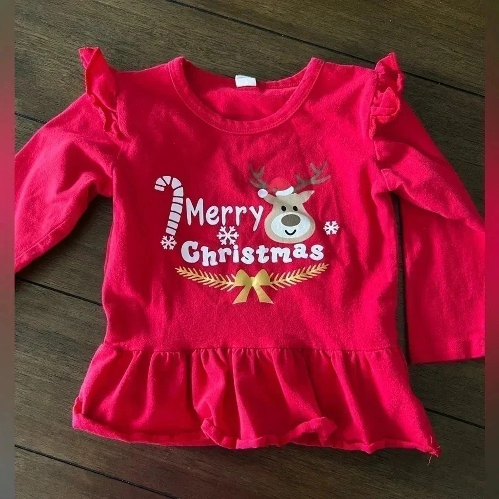 TODDLER CHRISTMAS BUNDLE : 3 outfits, Christmas themed - Picture 3 of 7